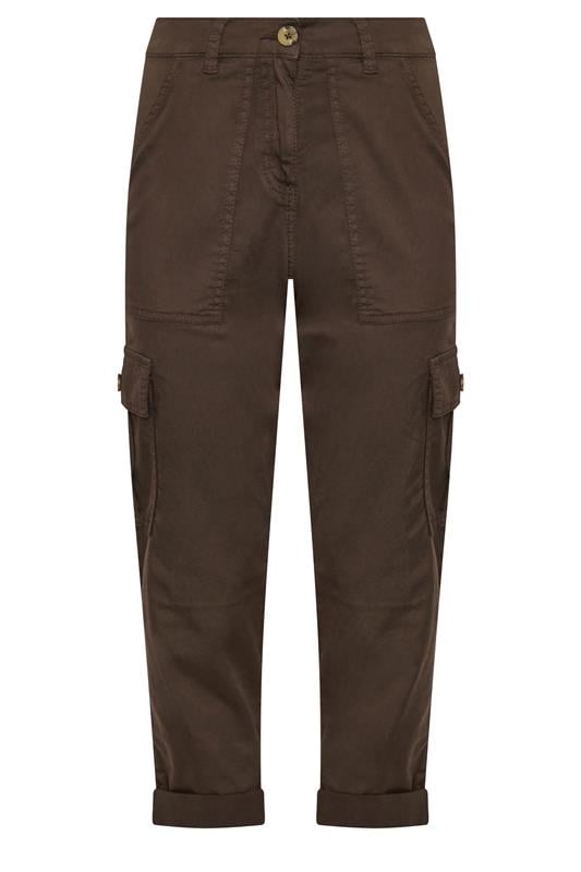 M&Co Chocolate Brown Cargo Trousers | M&Co 5