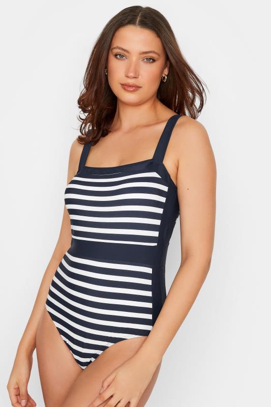 LTS Tall Navy Blue Stripe Swimsuit | Long Tall Sally 4