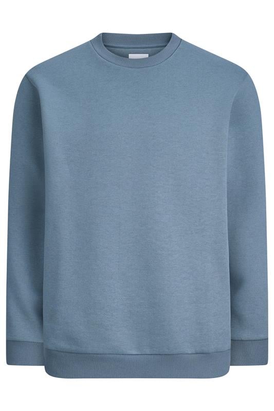 JACK & JONES Big & Tall Blue Mirage Sweatshirt | BadRhino 2