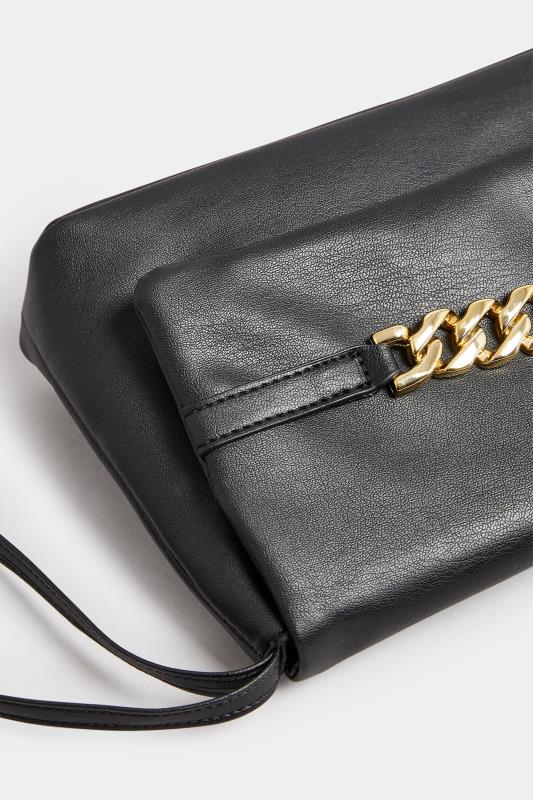 Black Chain Front Bag | Yours Clothing 4