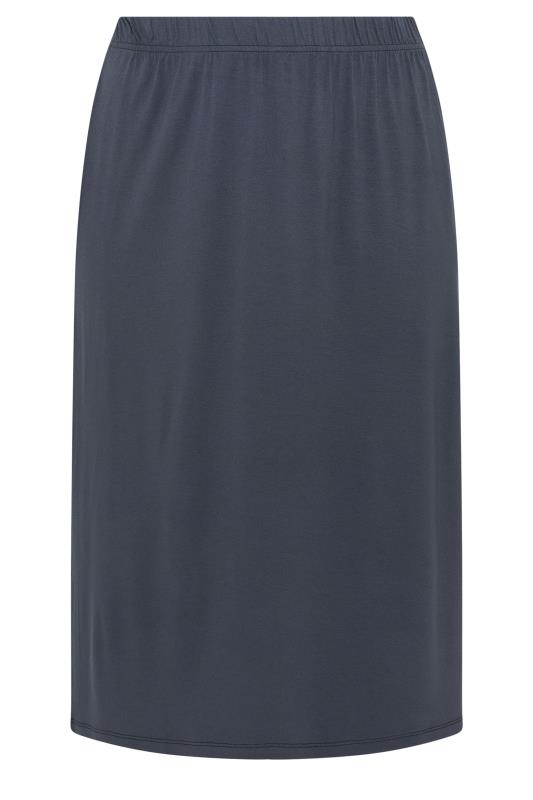 YOURS Plus Size Charcoal Grey Midi Tube Skirt | Yours Clothing 5