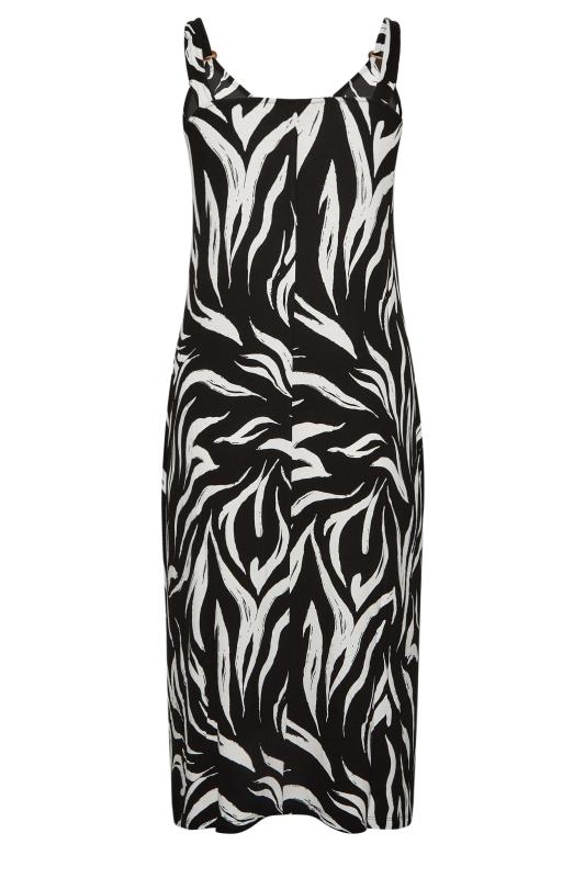 YOURS Plus Size Black Animal Print Beach Dress | Yours Clothing 7
