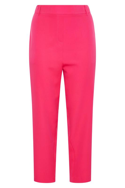 Curve Hot Pink Tapered Trousers 4