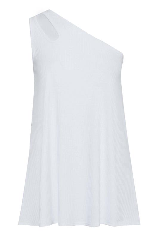 LIMITED COLLECTION Curve White Split Strap Ribbed Cami Top_X.jpg