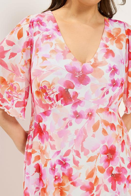 YOURS Plus Size Pink Floral Maxi Dress | Yours Clothing 5