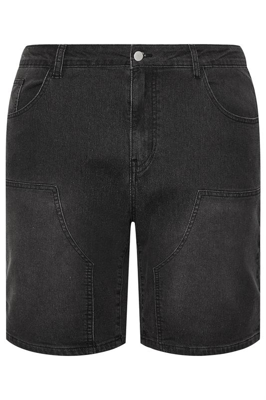 BadRhino Big & Tall Black Wash Carpenter Shorts | BadRhino 8