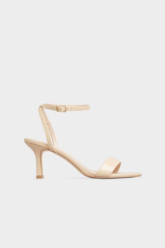 LTS Nude Skinny Two Part Heel Sandals In Standard D Fit 3