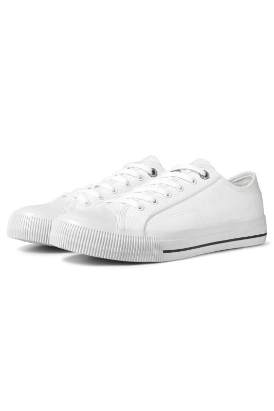  Grande Taille JACK & JONES White Corp Canvas Trainers