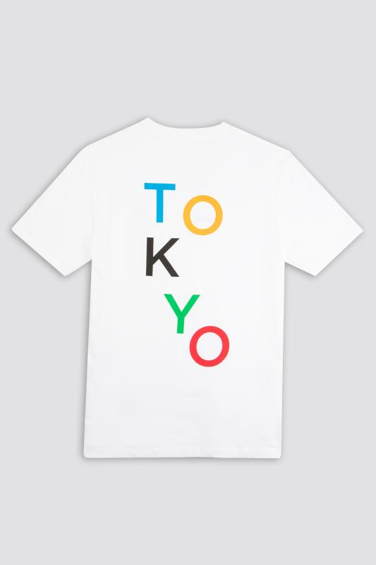 BEN SHERMAN White Official Olympic Tokyo Back Print T-Shirt_BK.jpg