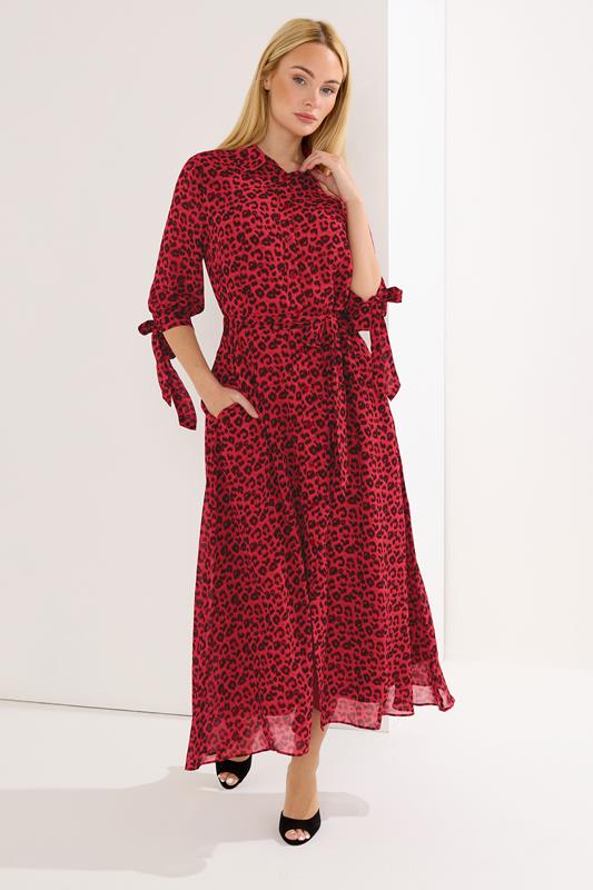 STAR Red Leopard Shirt Dress | StarByJM 2