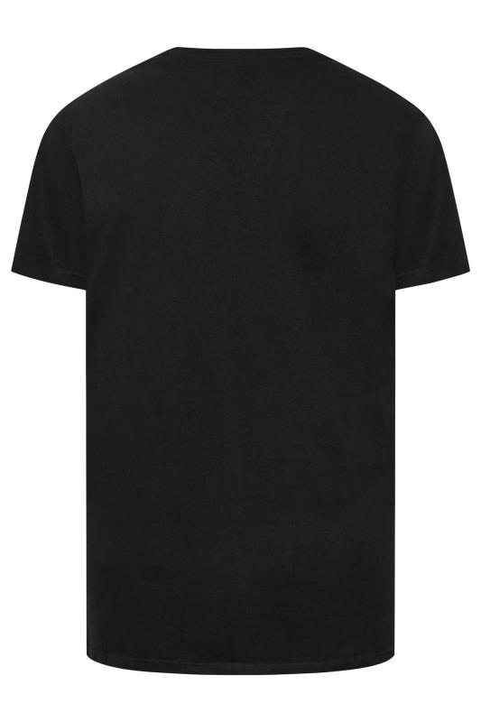 BadRhino Big & Tall Black X-Ray Skull Print T-Shirt 3