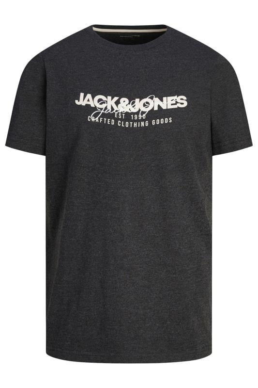 JACK & JONES Big & Tall Wine Red & Navy 3 Pack T-Shirts | BadRhino 6