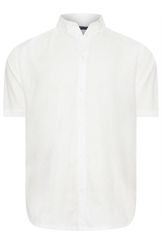 BadRhino White Short Sleeve Linen Shirt | BadRhino 4