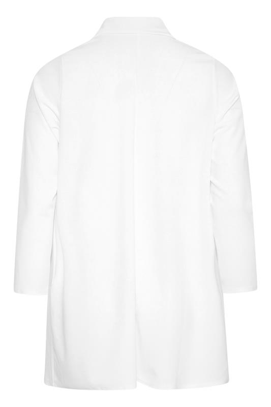 LIMITED COLLECTION Plus Size White Scuba Blazer | Yours Clothing 8