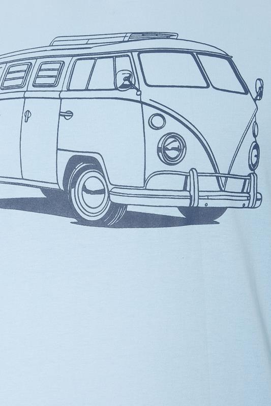 BadRhino Big & Tall Blue Campervan Graphic T-Shirt | BadRhino 7