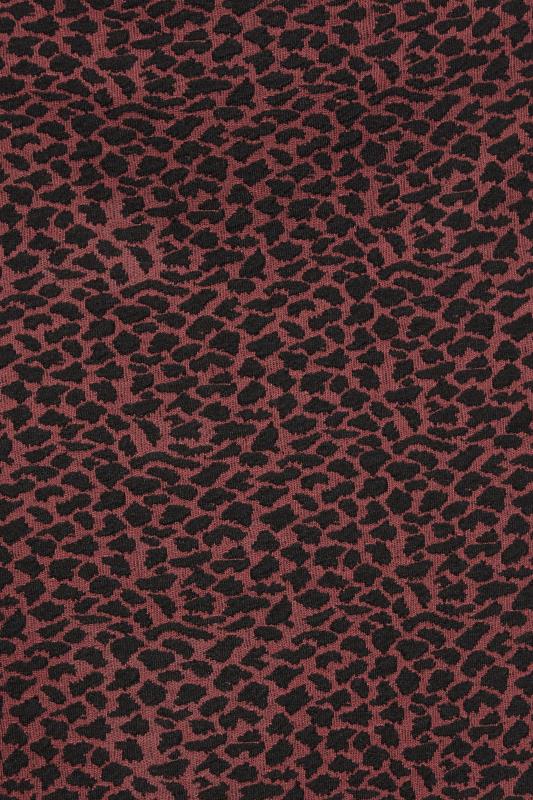 M&Co Berry Red Animal Jacquard Midi Skirt | M&Co 3