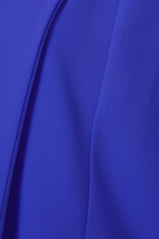 YOURS Curve Plus Size Cobalt Blue Longline Blazer | Yours Clothing 6