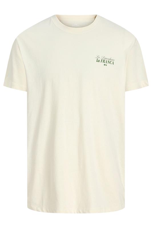 JACK & JONES Big & Tall Antique White Island Graphic T-Shirt | BadRhino 4