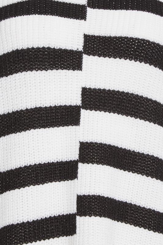 M&Co White & Black Contrast Stripe Turtle Neck Jumper | M&Co 6