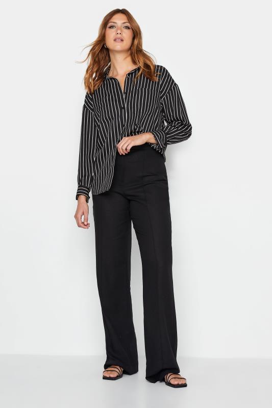 LTS Tall Women's Black Stripe Longline Shirt | Long Tall Sally 2