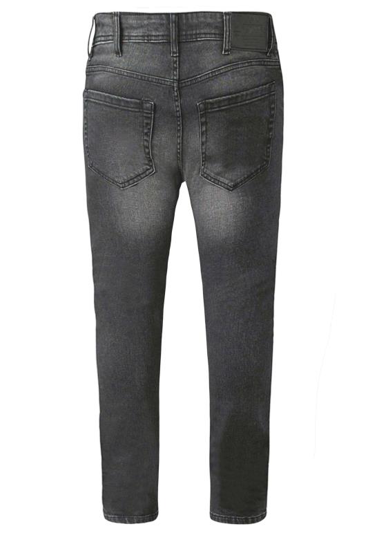 D555 Grey Tapered Stretch Jeans | BadRhino 4