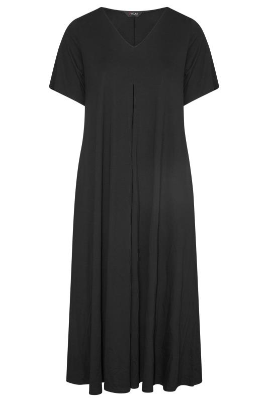 LIMITED COLLECTION Curve Black Pleat Front Maxi Dress_X.jpg