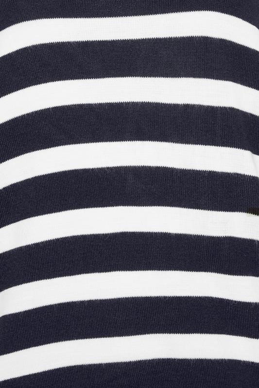 YOURS Plus Size Navy Blue Stripe Jumper | Yours Clothing 6