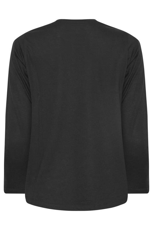 Petite Black Long Sleeve T-Shirt | PixieGirl 6