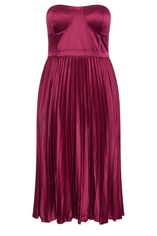Evans Pink Strapless Dress 5