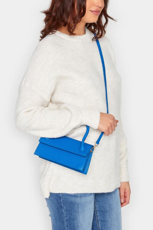 Cobalt Blue Top Handle Crossbody Bag | Yours Clothing  1