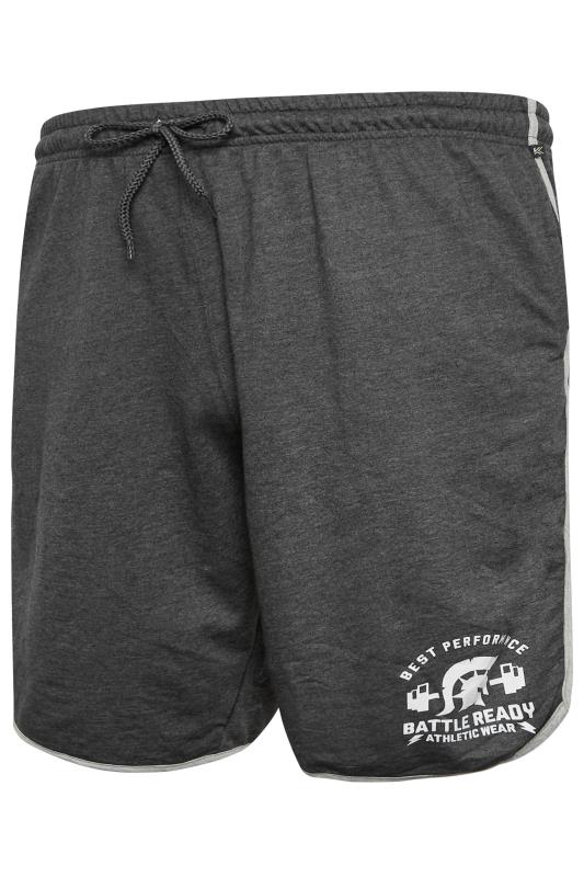 KAM Big & Tall Charcoal Grey Gym Shorts | BadRhino  5