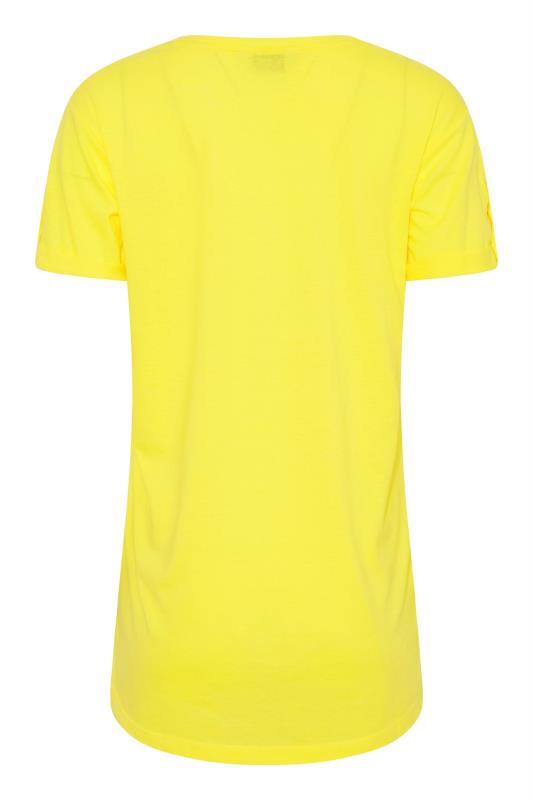 LTS Tall Bright Yellow Short Sleeve Pocket T-Shirt 7