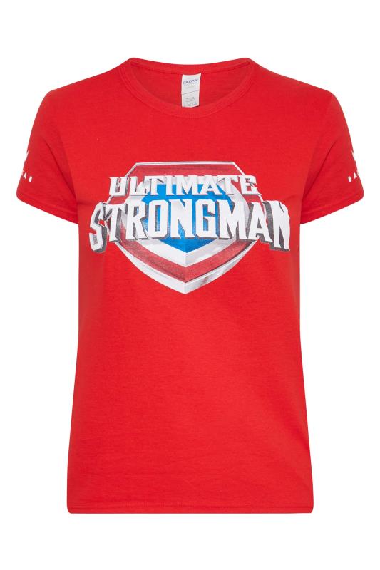 BadRhino Women's Red Ultimate Strongman T-Shirt 1