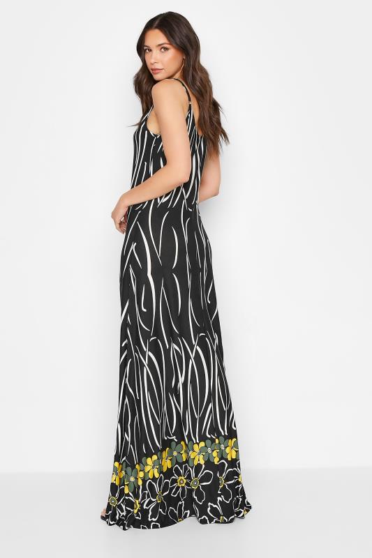 LTS Tall Black Floral Print Maxi Dress 3