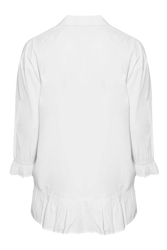 LIMITED COLLECTION Curve White Frill Shirt 9