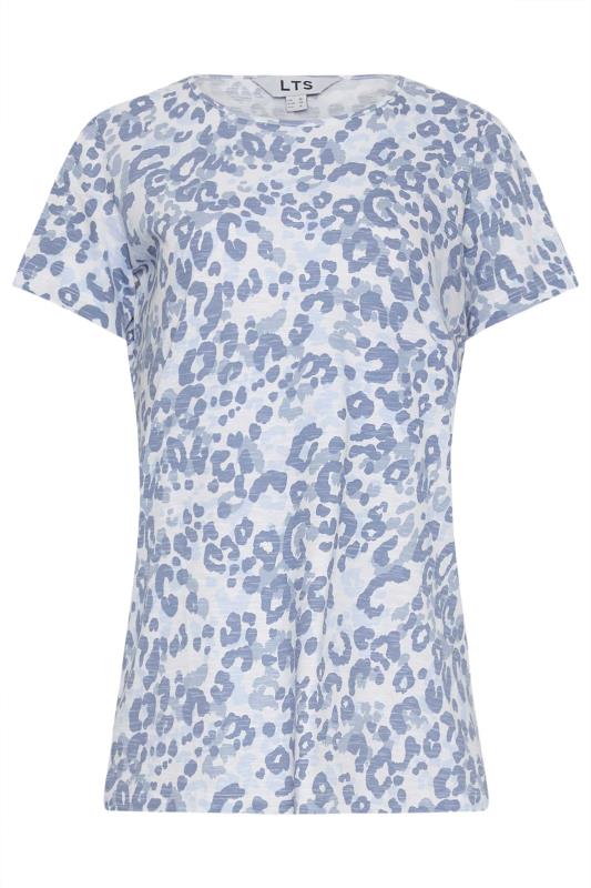 LTS 2 PACK Tall Womens Blue & White Animal Print Cotton T-Shirts | Long Tall Sally 9