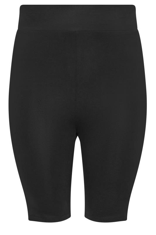 YOURS Plus Size Black Cut Out Cycling Shorts | Yours Clothing 5