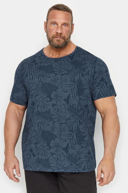 Men's  JACK & JONES Dark Denim Blue Short Sleeve T-Shirt