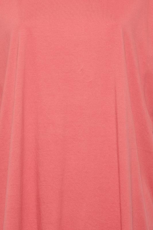 Plus-Size Womens Rose Pink Oversized Tunic T-Shirt | Yours Clothing 6