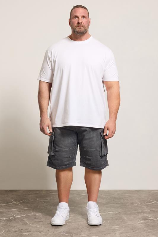 KAM Charcoal Grey Denim Shorts | BadRhino 1