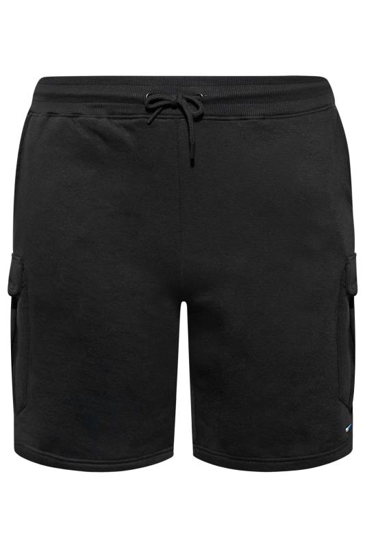 BadRhino Black Essential Cargo Jogger Shorts | BadRhino 4