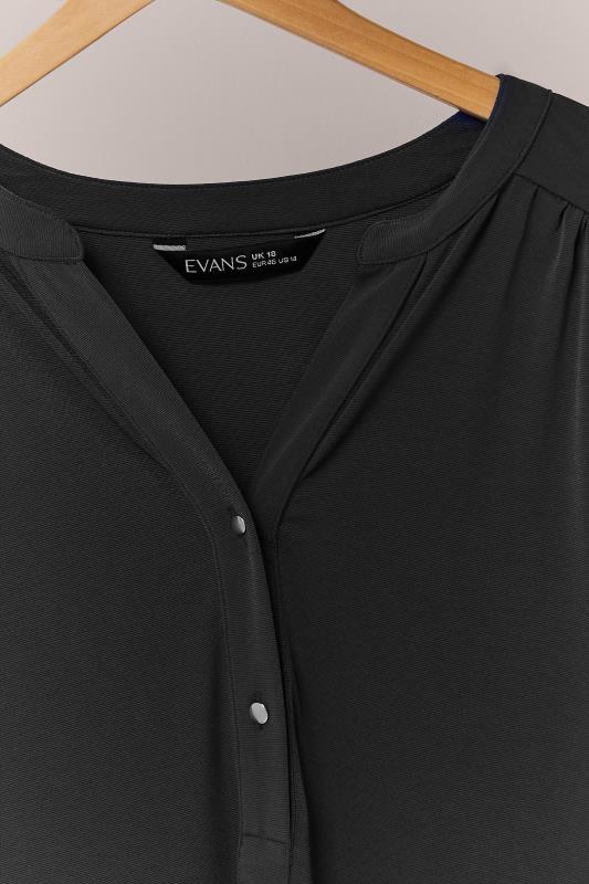 EVANS Plus Size Black Jersey Shirt | Evans 6