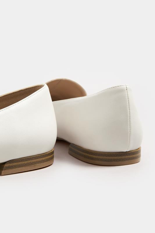 White Link Loafer In Wide E Fit | Yours Clothing 4