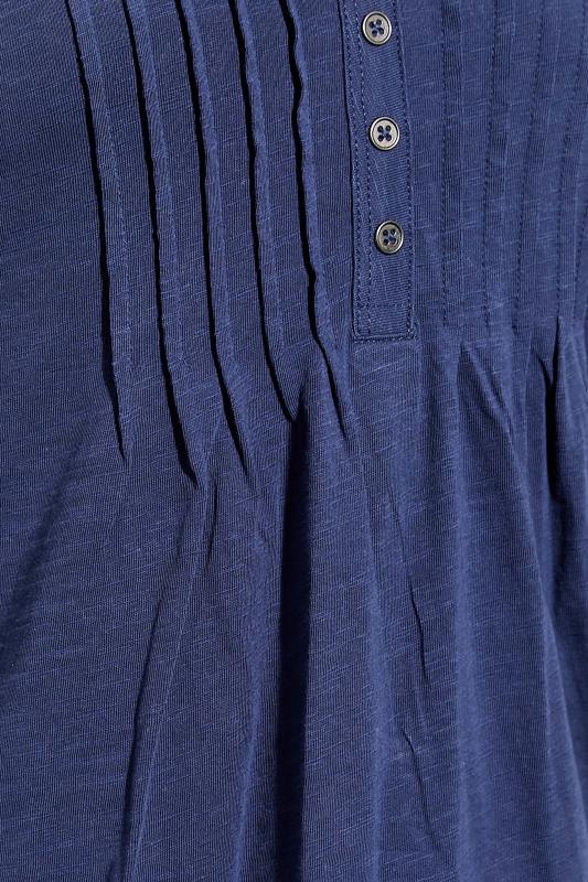 LTS MADE FOR GOOD Tall Blue Henley Top 5