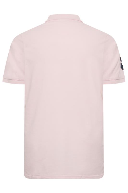 U.S. POLO ASSN. Big & Tall Pink Player 3 Polo Shirt | BadRhino 4