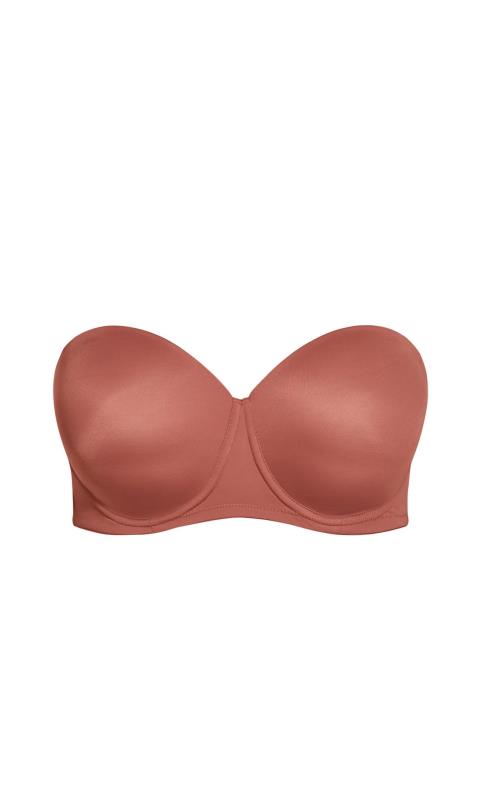 Hips and Curves Cinnamon Brown Strapless Multiway Bra 5