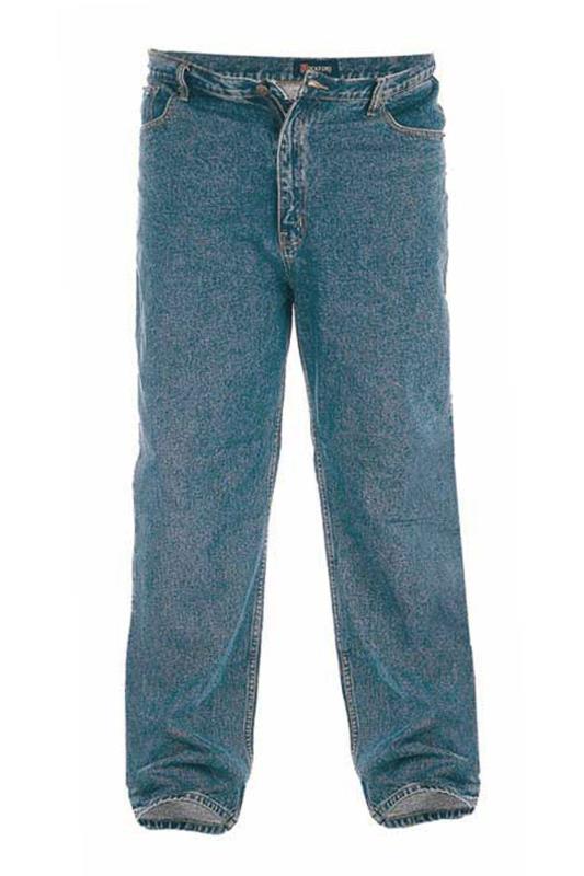 D555 Big & Tall Blue Comfort Fit Jeans 3