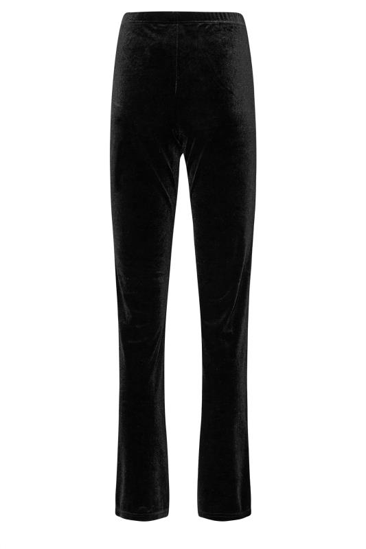 LTS Tall Straight Leg Velvet Black Trousers | Long Tall Sally 4