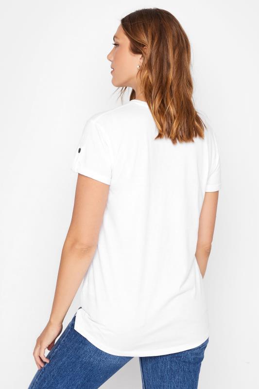 Tall Women's LTS White Short Sleeve Pocket T-Shirt | Long Tall Sally 3