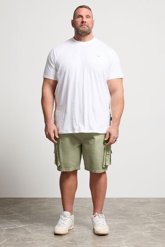 BadRhino Big & Tall Light Green Acid Washed Cargo Shorts | BadRhino 2